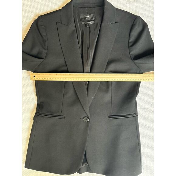 J Crew 365 Parke Blazer italian stretch wool womens 2 black J5383 Career Preppy - Picture 10 of 12